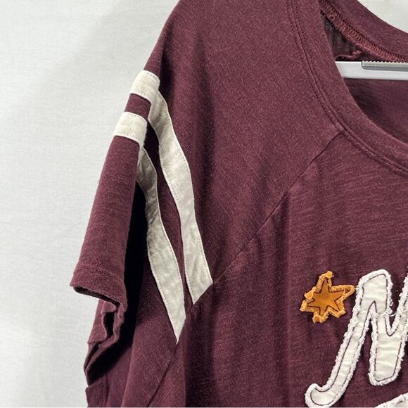 Vintage by Torrid Maroon and White "Nope" Short Sleeve Tee - Picture 5 of 11